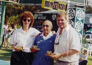 1998 Wally with Old Mutual Marketing Manager and PRO Bernadine