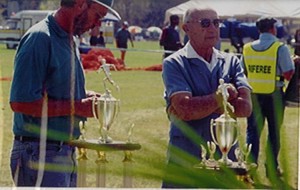 1998 Wally with then ACRW Chairman Gerhard Otto at awards ceremony