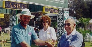 1998 Wally with then ACRW Chairman Gerhard Otto and the Old Mutual PRO Bernadine